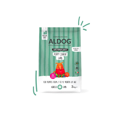 ALDOG PUPPY-JUNIOR LAMB Crocchette Medio/Grandi - OMAGGIO