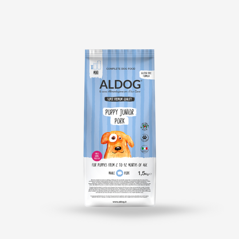 ALDOG PUPPY-JUNIOR PORK Crocchette Mini