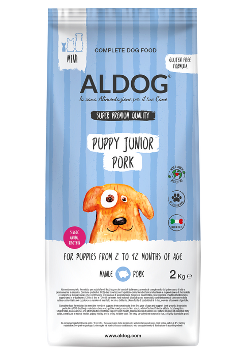 ALDOG PUPPY-JUNIOR PORK Crocchette Mini